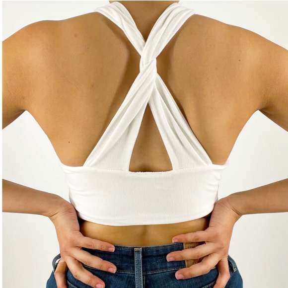 (NWT) Bustier Crop Top - Light Brown - Picture 5 of 5